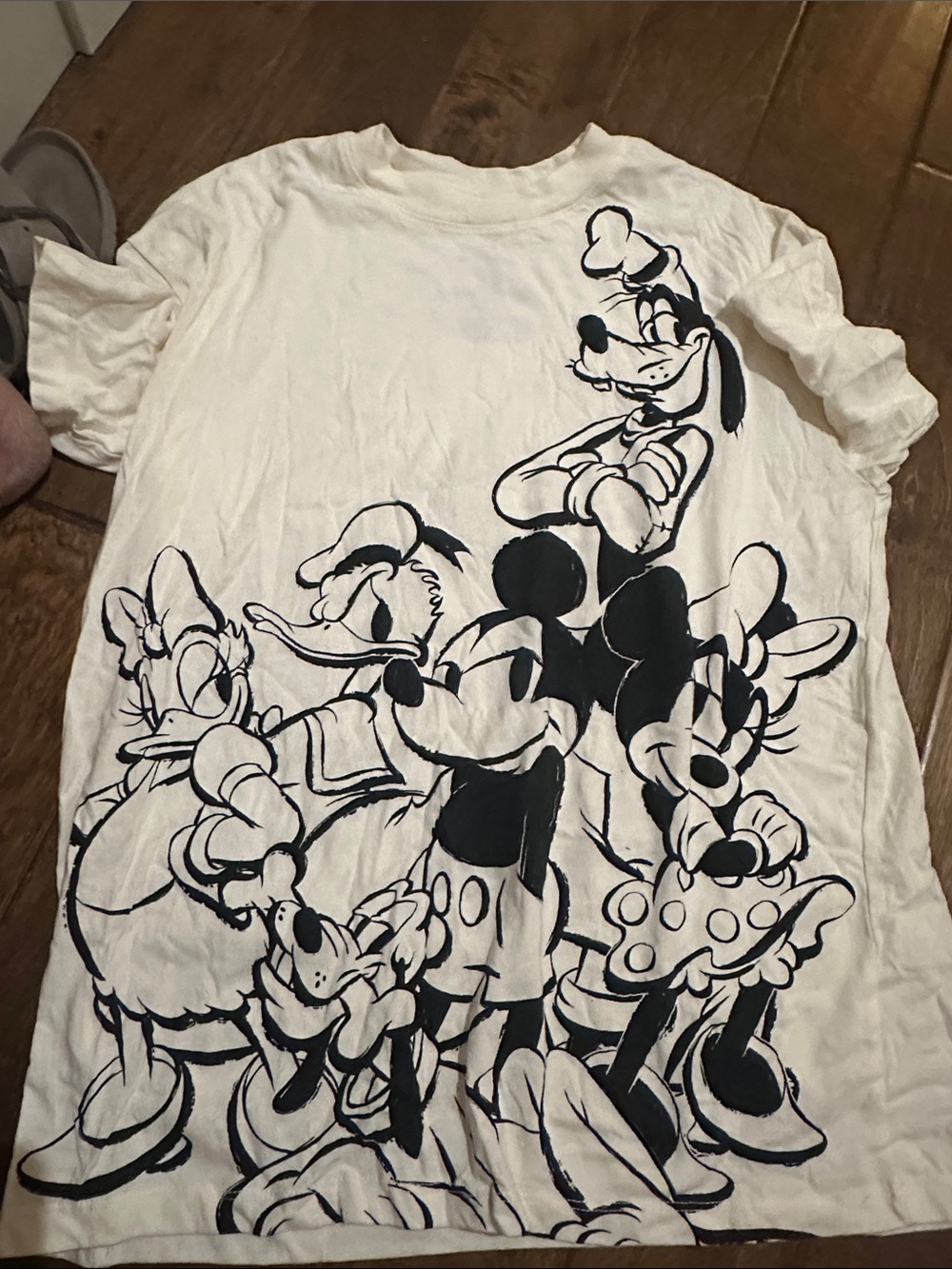Disney Black & White Mickey & Friends Short Sleeve Tee - Disney